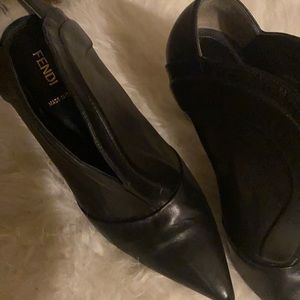 Fendi BootiesBlack leather